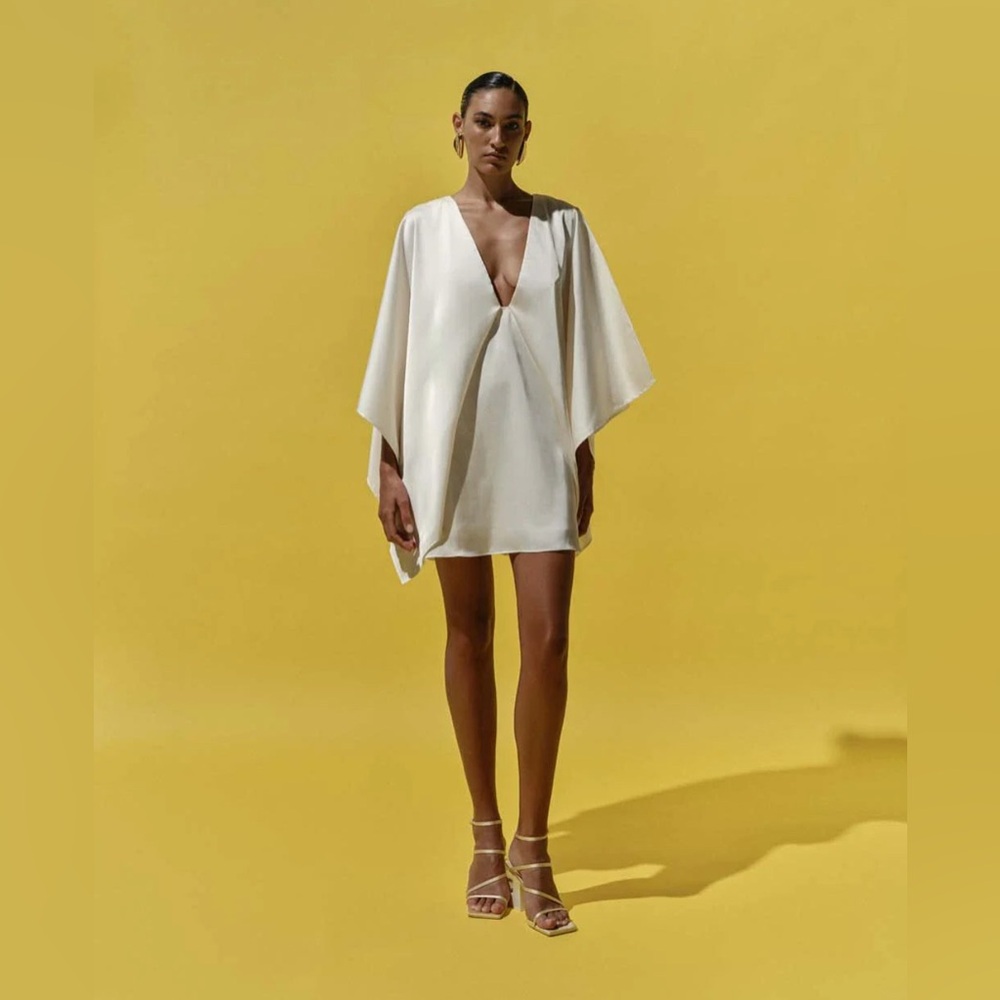 Baobab Pietro Mini Dress in Ivory